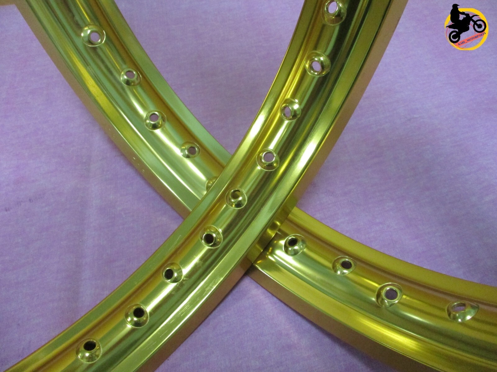 YAMAHA YR1 YR2 YR2C YR3 YR3C ALU GOLD F+ R WHEEL RIM SET SERIES7 *nan4297*