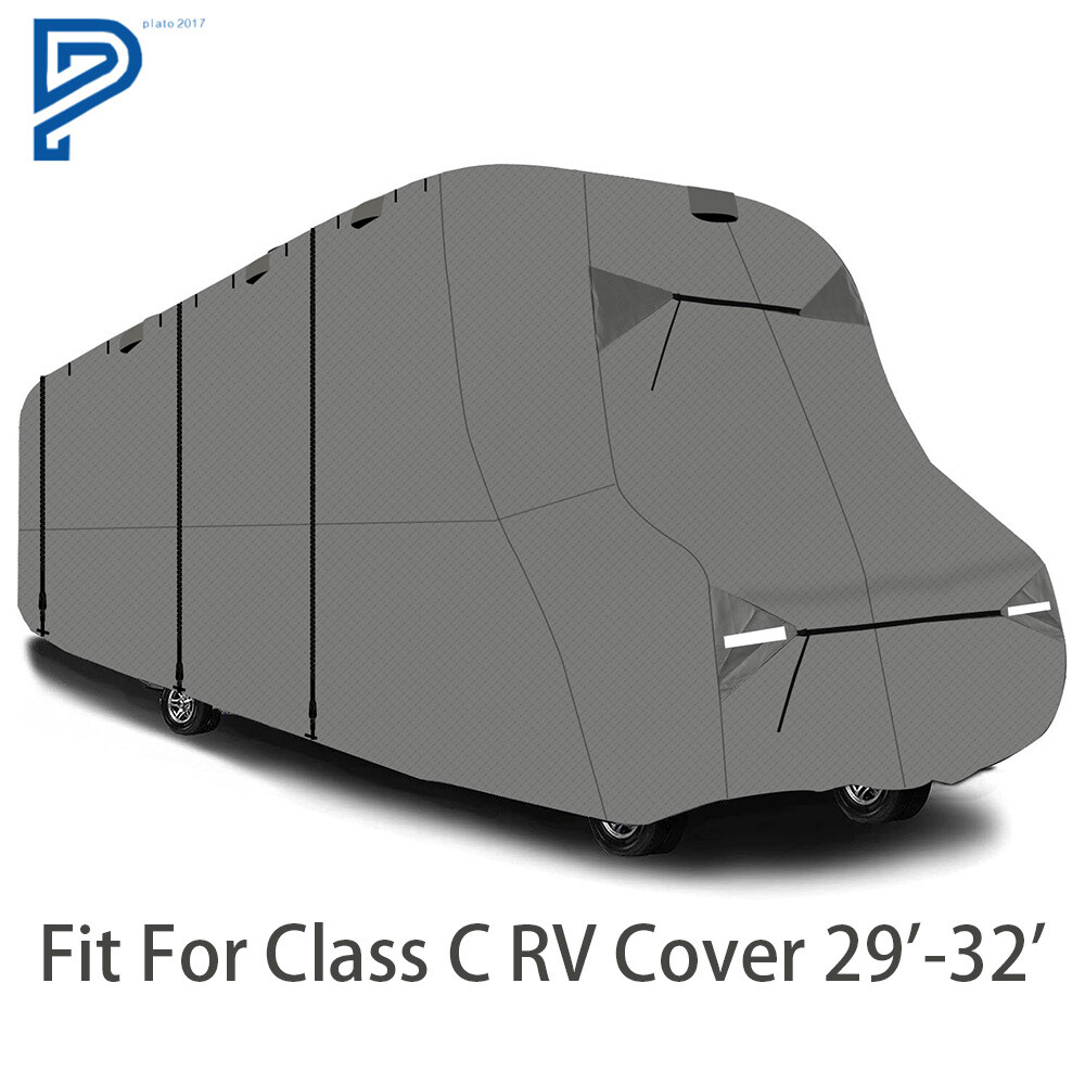 29′-32′ Waterproof Class C RV Cover 6-Ply Motorhome Camper Storage