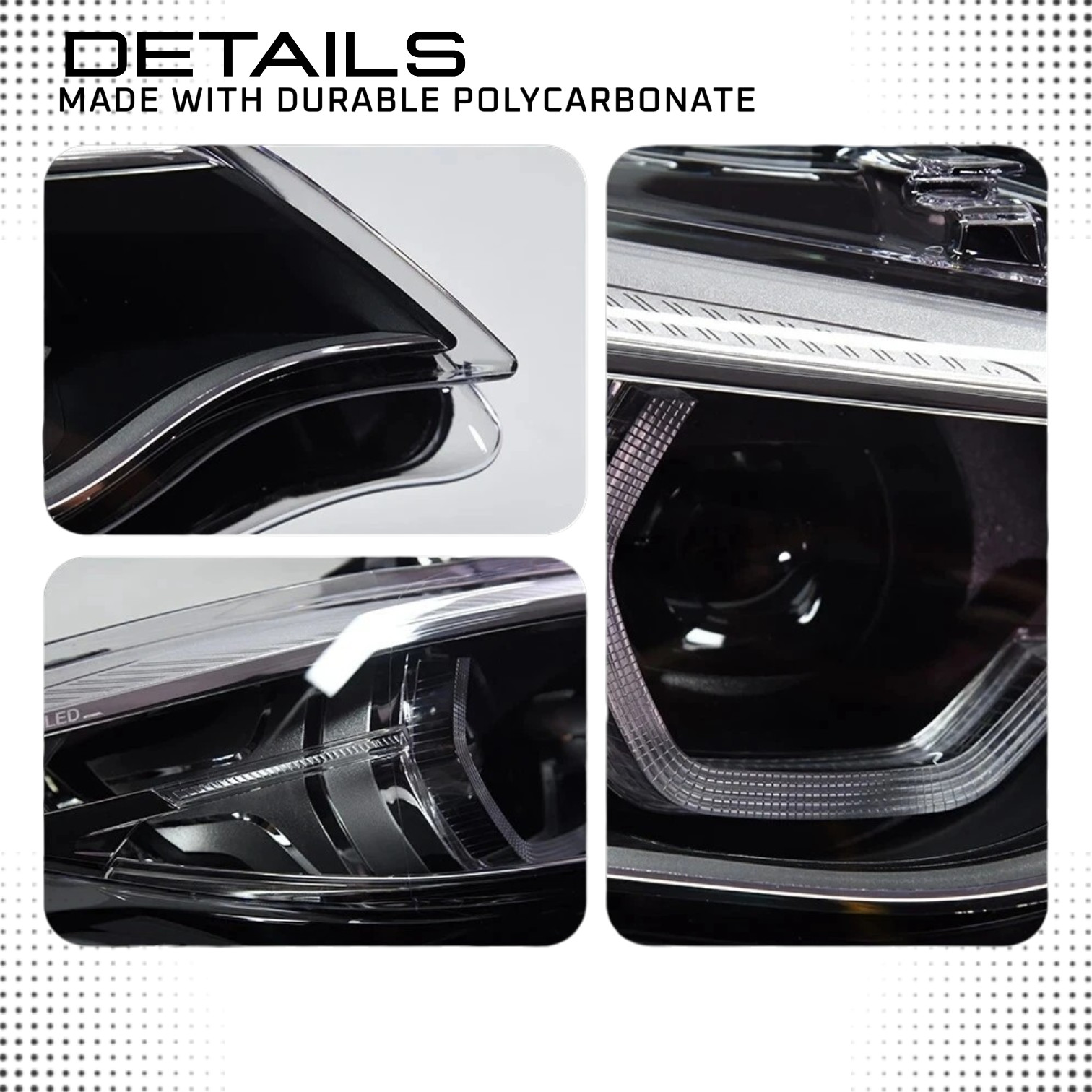 BMW M2 F22 F23 228i 235i Ikon 2 Series Tri-Color Amber LED Headlights 2014-2021