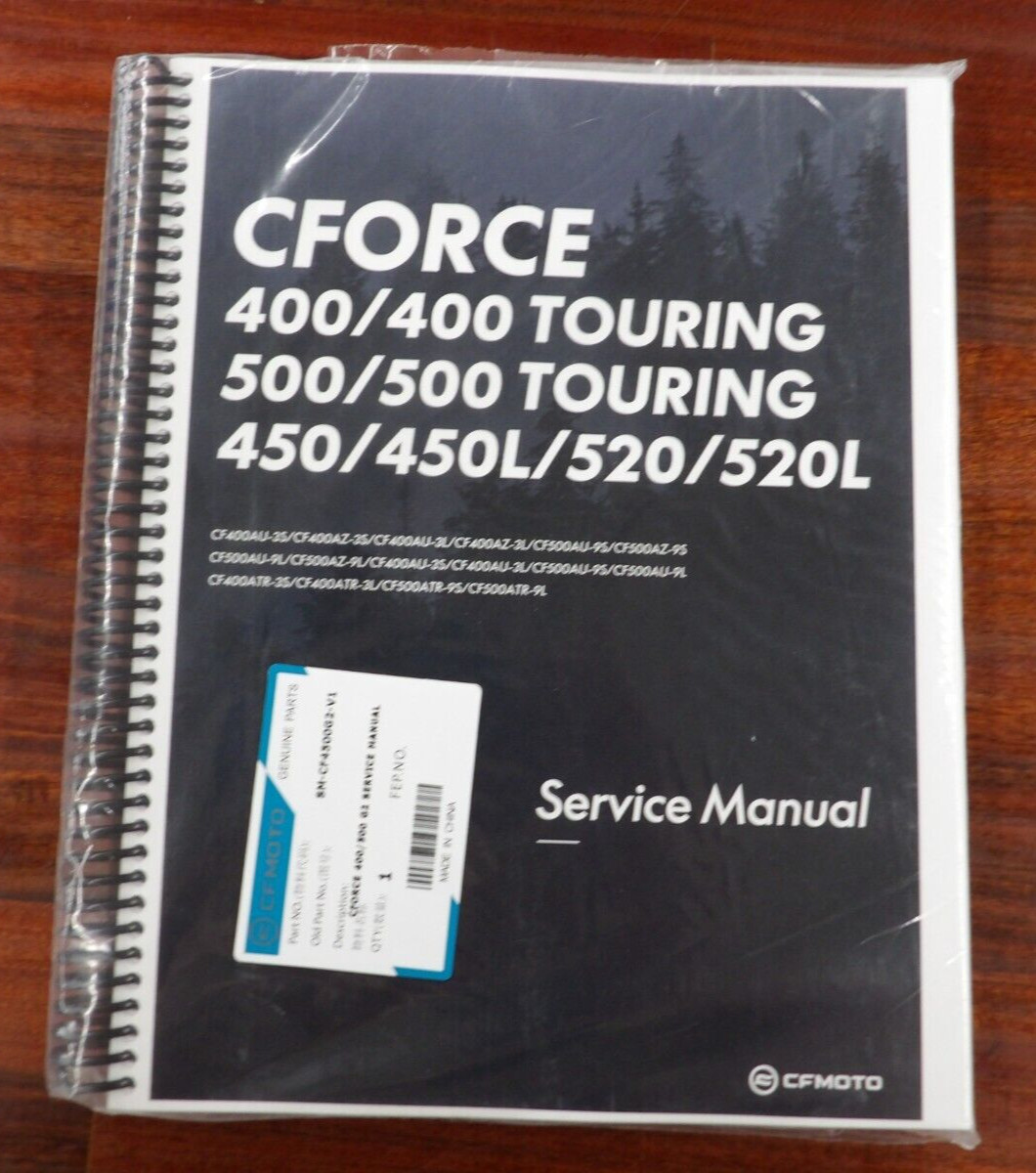 CFMOTO CForce 400 500 2023 2024 Gen 2 ATV OEM SERVICE MANUAL SM-CF4500G2-V1