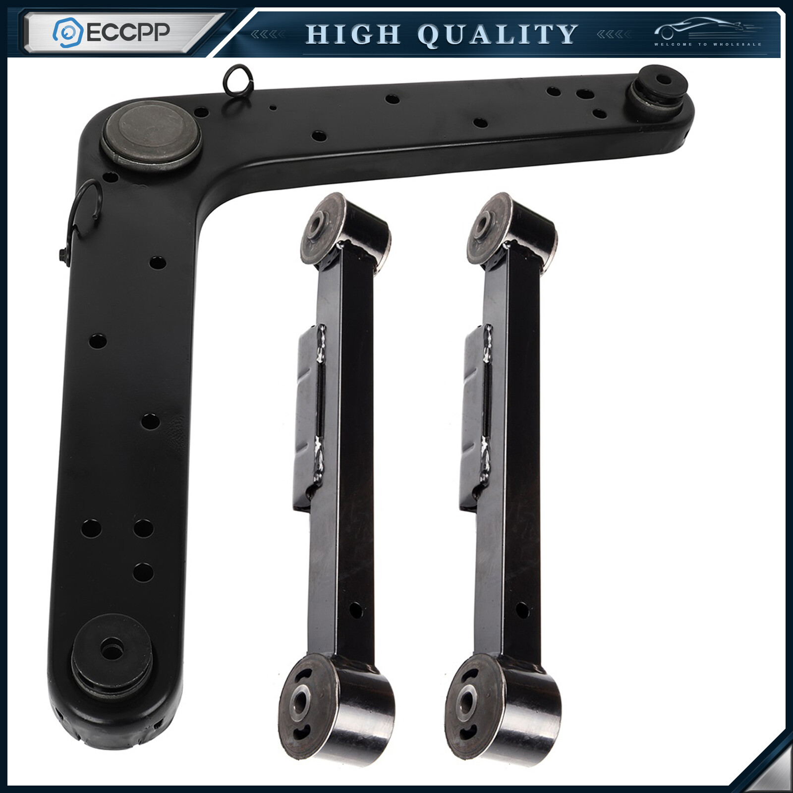 3Pieces Rear Control Arm Suspension Kit For 2002 03 04 05 06-2007 Jeep Liberty