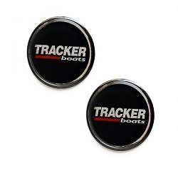 TRACKER CP20016 BLACK CIRCLE 1 5/8″ INCH DECAL PAIR (2) MARINE BOAT