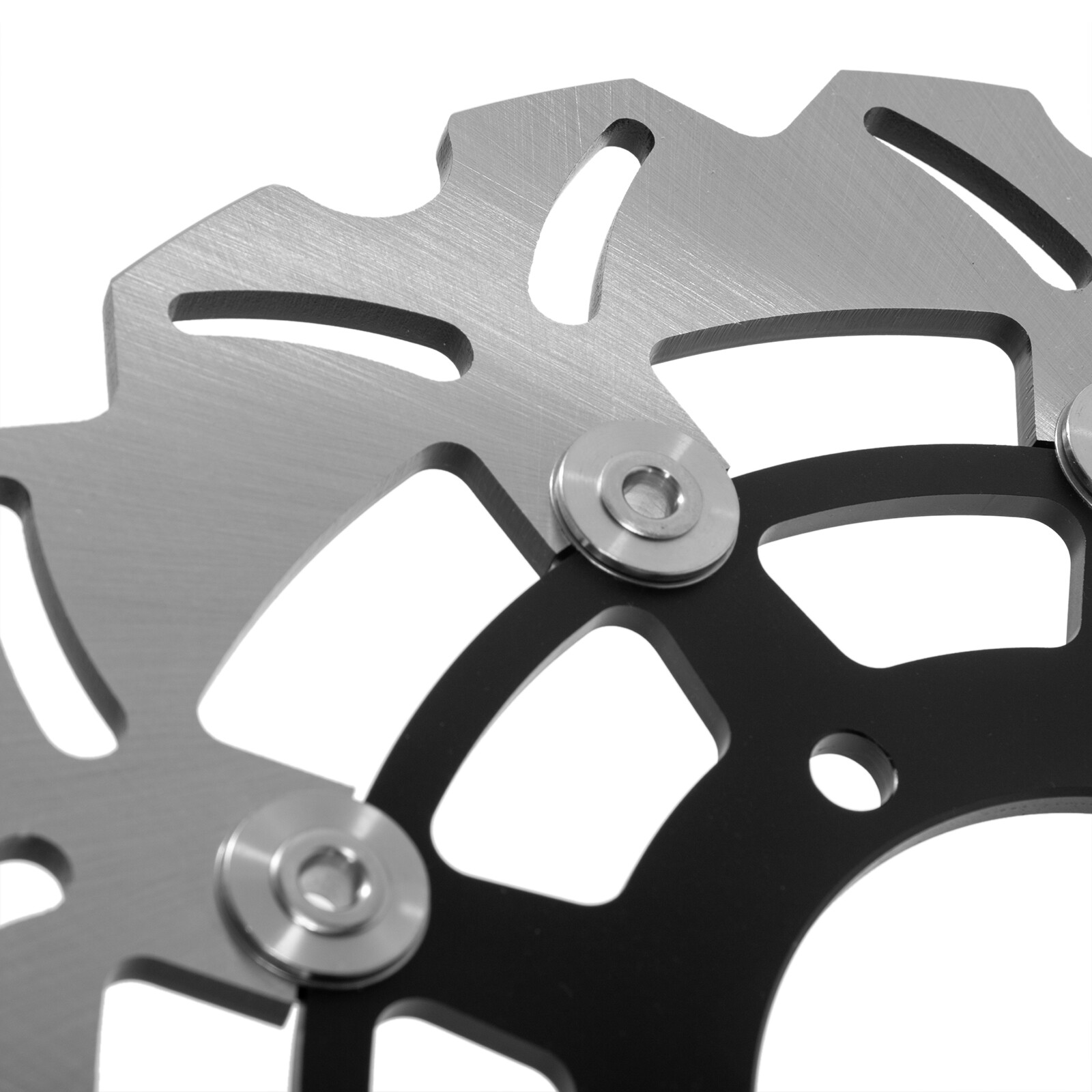 Black Front Brake Discs Rotors for SUZUKI GSX1300R HAYABUSA GSX 1300 R 2021-2024