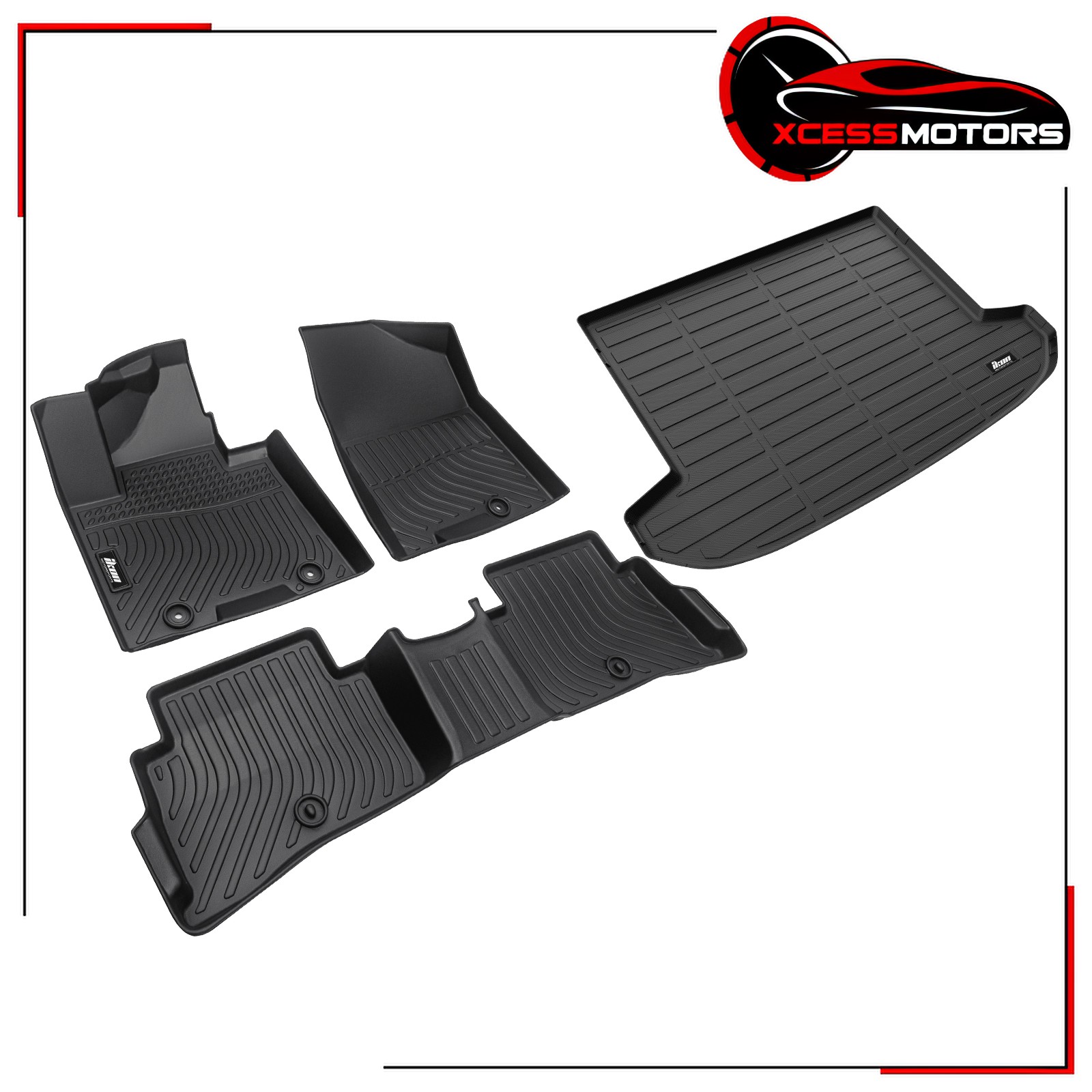 For 17-22 Kia Sportage 3D Molded TPE Floor Mats + Trunk Mat All Season Protector