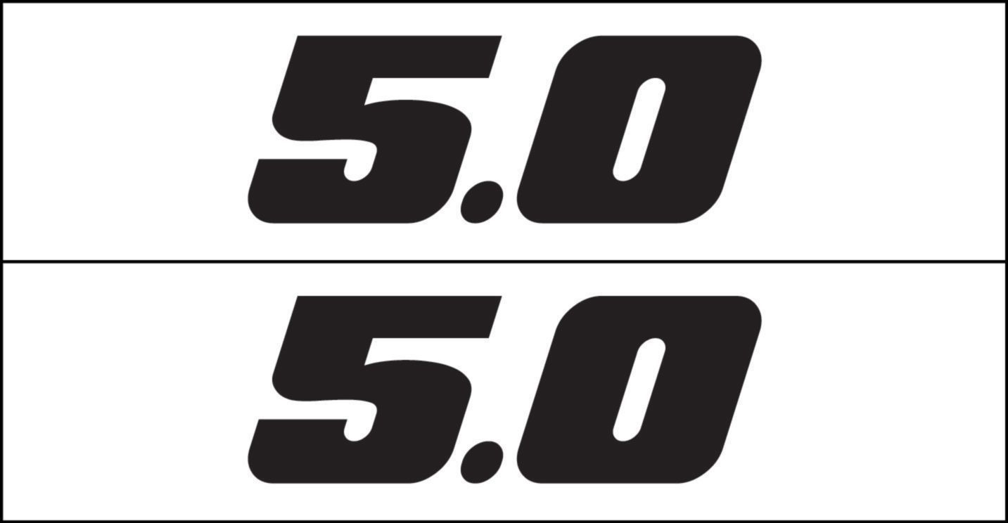 5.0 Liter Performance Decal Sticker By Metro Auto Graphics Fits Ford Mustang