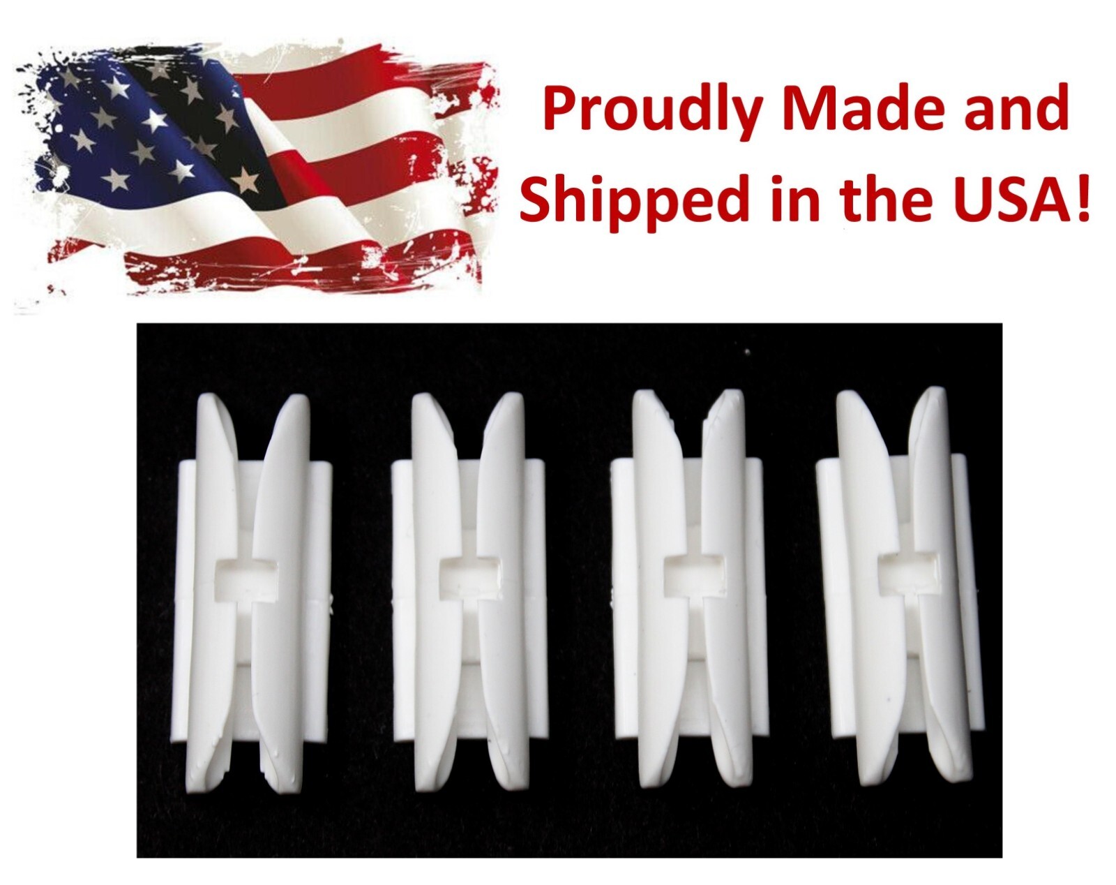 Headliner Bow Side Mounting Plastic Snap Clip 1967-1974 A F X Body 4 Pack