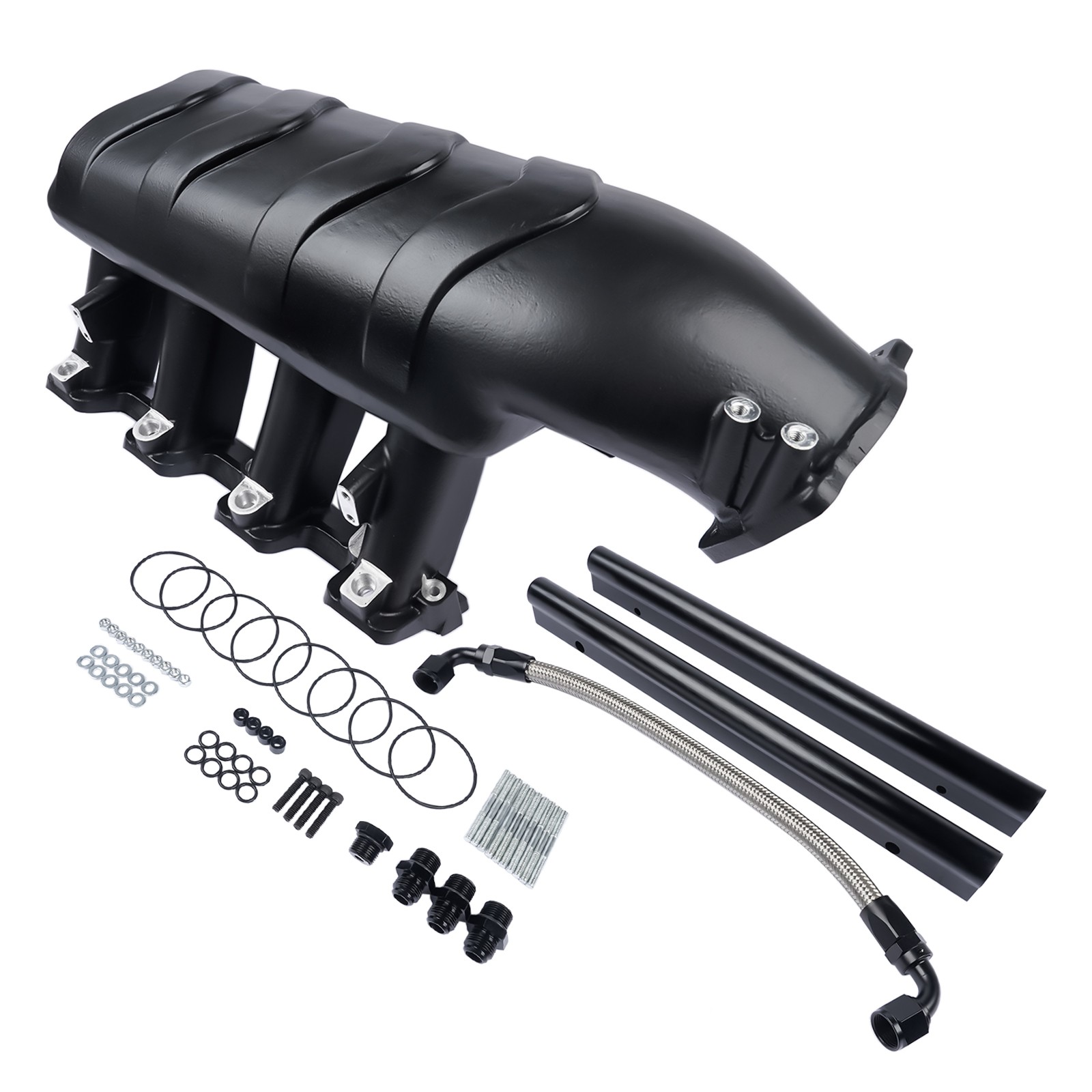 EFI LS Hi-Ram Multi-Port Intake Manifold for Chevy Small Block Gen III/IV Black