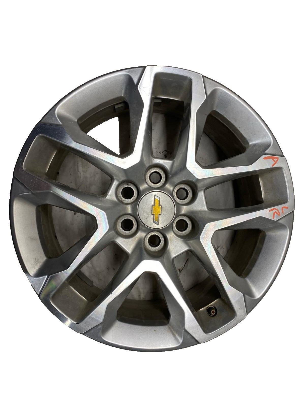 18 19 CHEVY TRAVERSE Wheel 18X7-1/2 10 SPOKE SILVER 23165677 OPT RT1