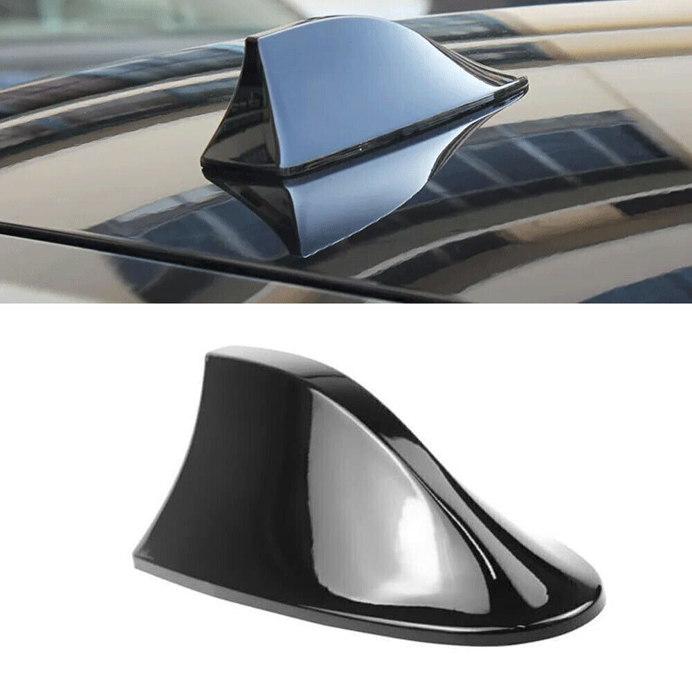 Car Shark Fin Antenna Cover AM FM Radio Signal Roof Aerial Adhesive Tape Base
