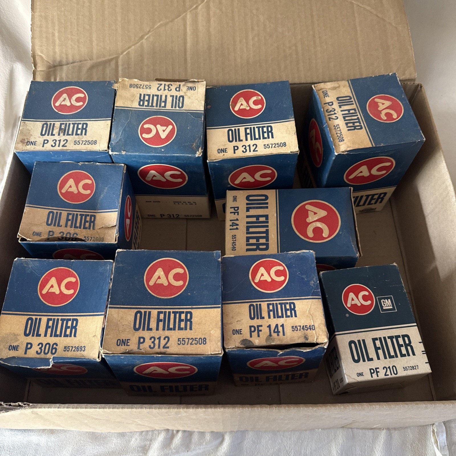 AC GM PF 210 PF210 141 312 306 OIL FILTER Vintage Lot New Old Stock Unused Chevy