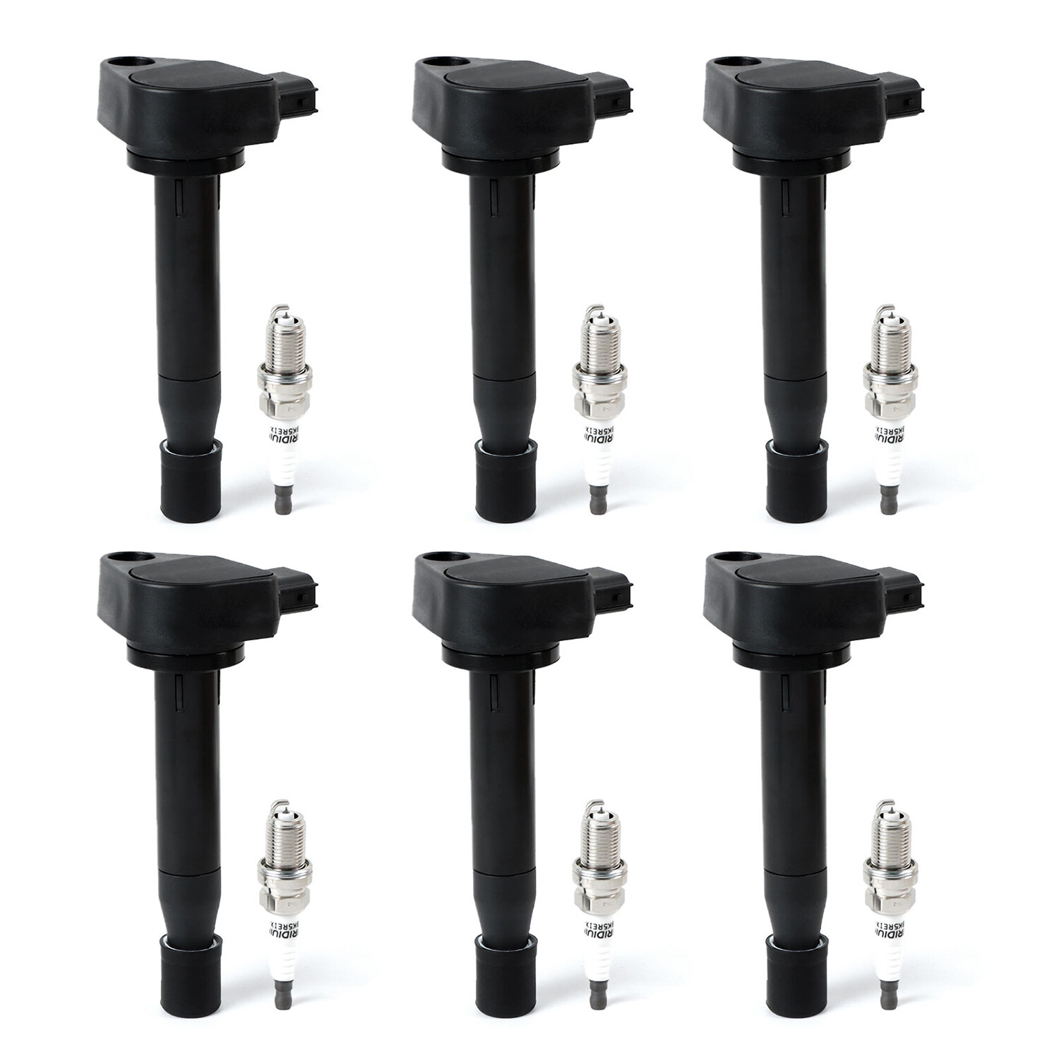 (6) Ignition Coil & Iridium Spark plug For Honda Odyssey Accord Acura UF242