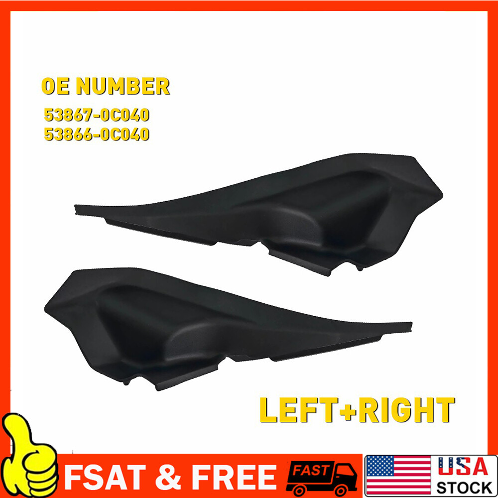1 Pair Front Windshield Fender Cowl Wiper Seal Cover For Toyota Tundra 14-21 A