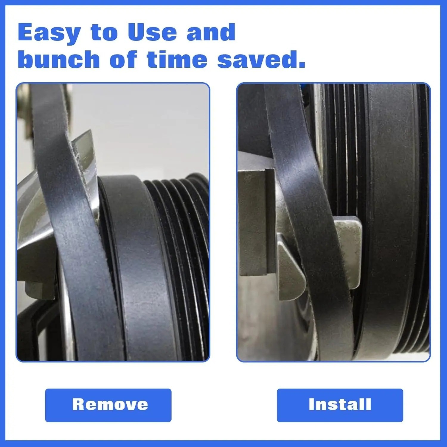 2Pcs Stretch Belt Removal Installer Tool Set Drive Belts Remover Tools For Car