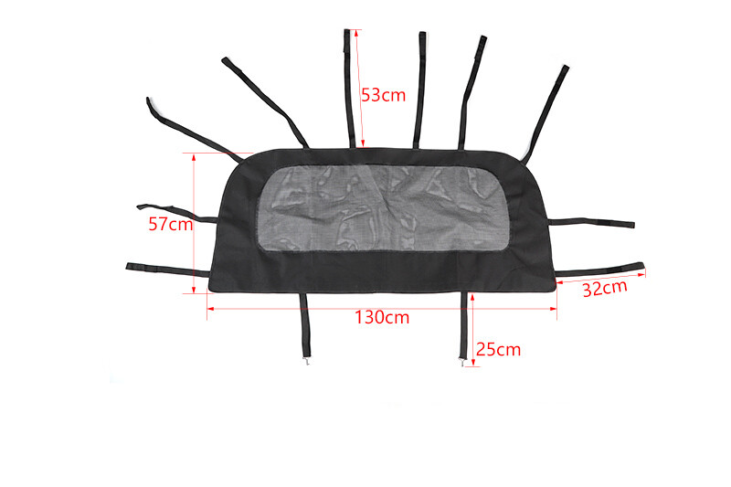 PU Leather Seat Back Rear Isolation Cover For Jeep Wrangler JK 2Door 2007-2018