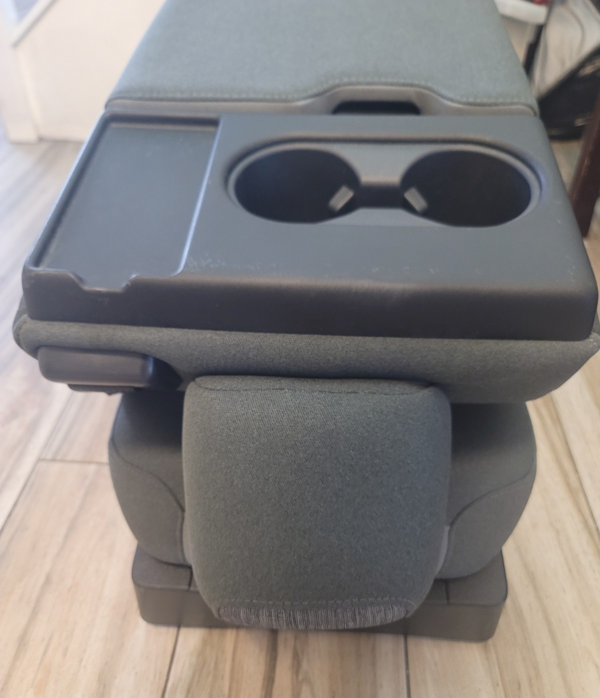 2023 2024 FORD F250 F350 F450 CENTER CONSOLE JUMP SEAT GREY SUPERDUTY CLOTH
