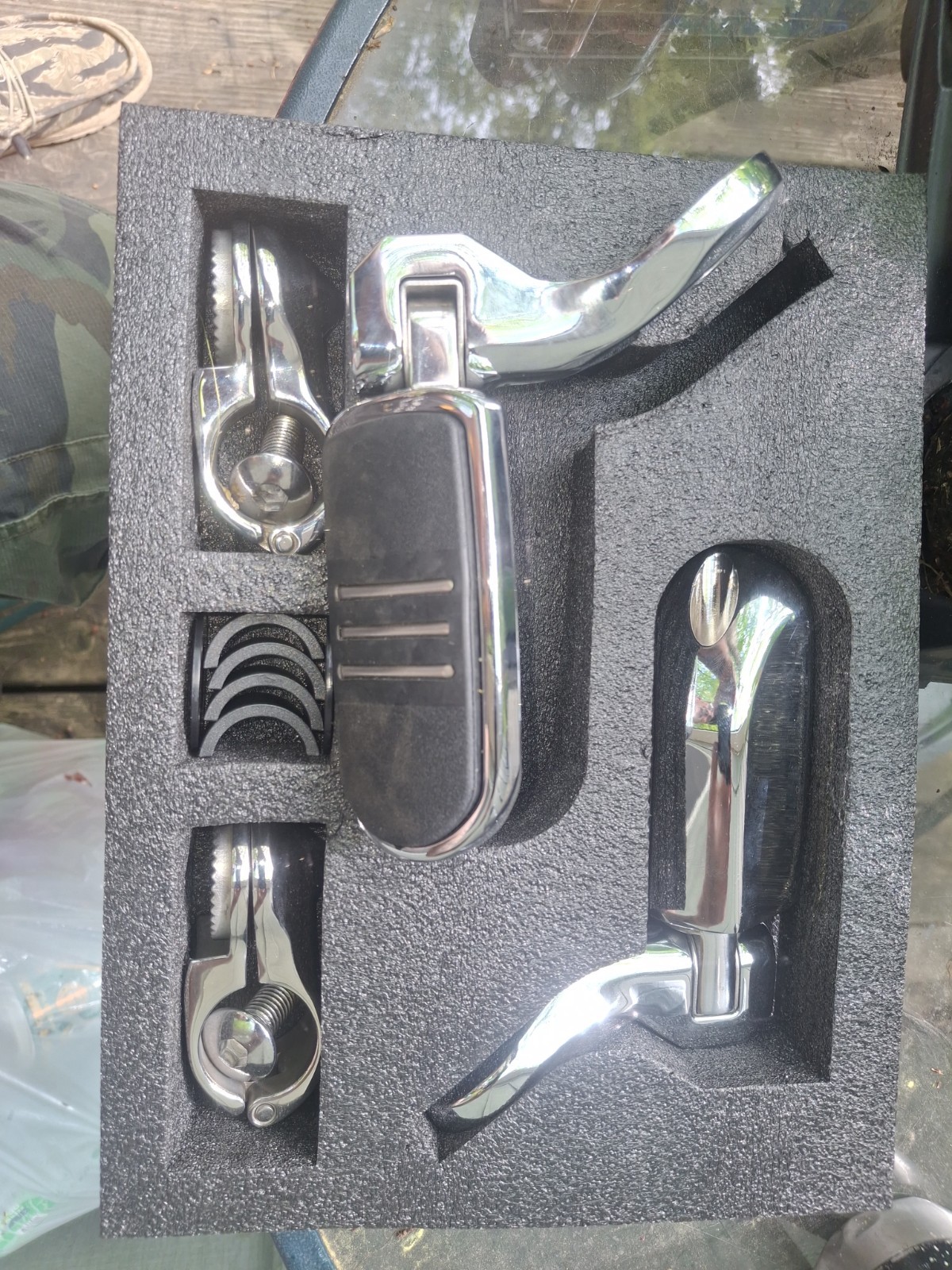 Benlari Highway Pegs, 1.25″ Highway Footpegs 304 Stainless Steel For Harley