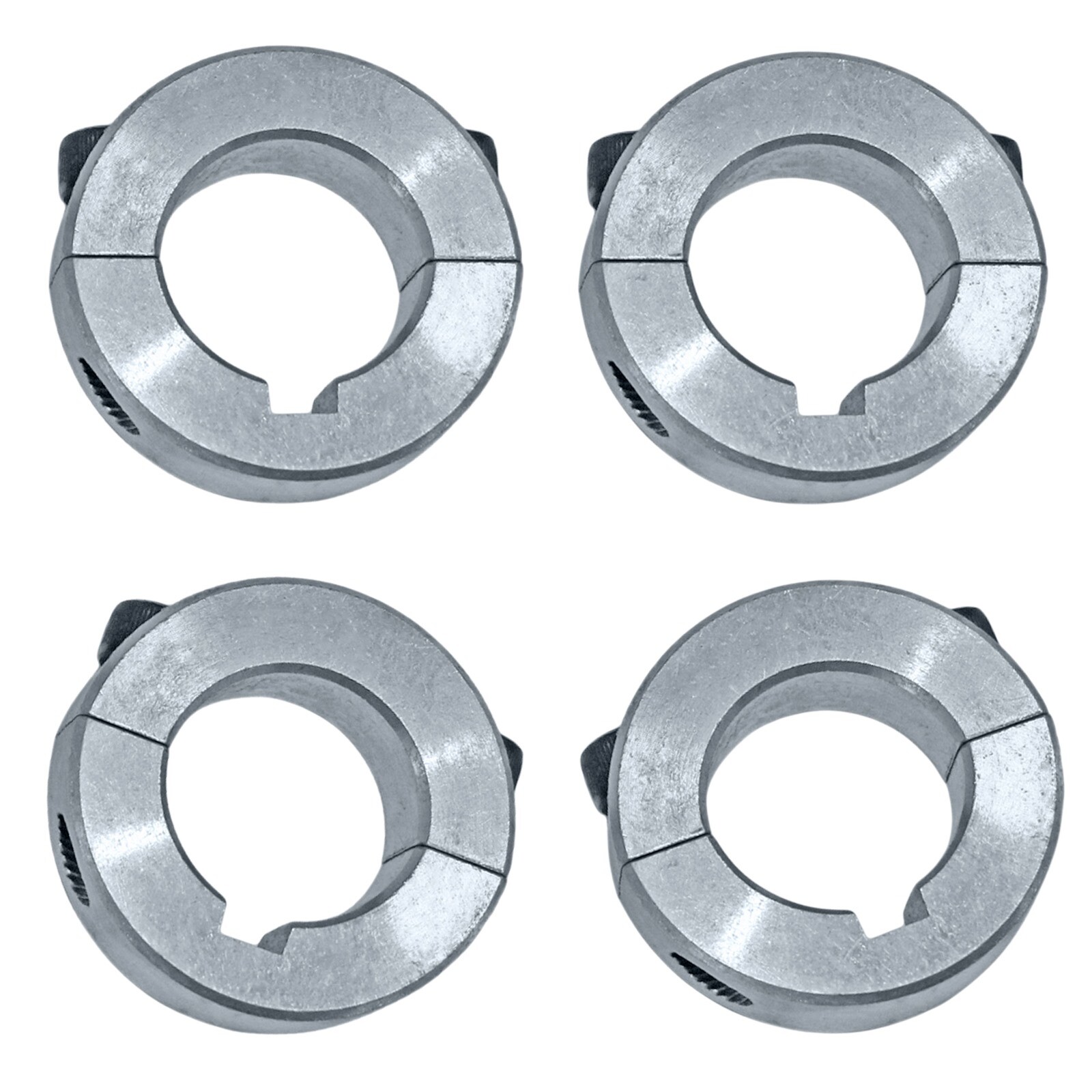 Set of 4, 1-1/4″ Aluminum Split Locking Collar Go Kart Racing Mini Bike Trike