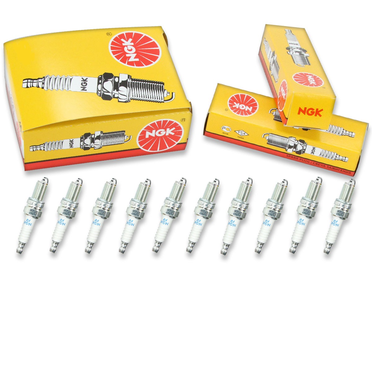 10 pc NGK 4339 DCPR8E Standard Spark Plugs for YR6DES Y6DC XU24EPR-U eh