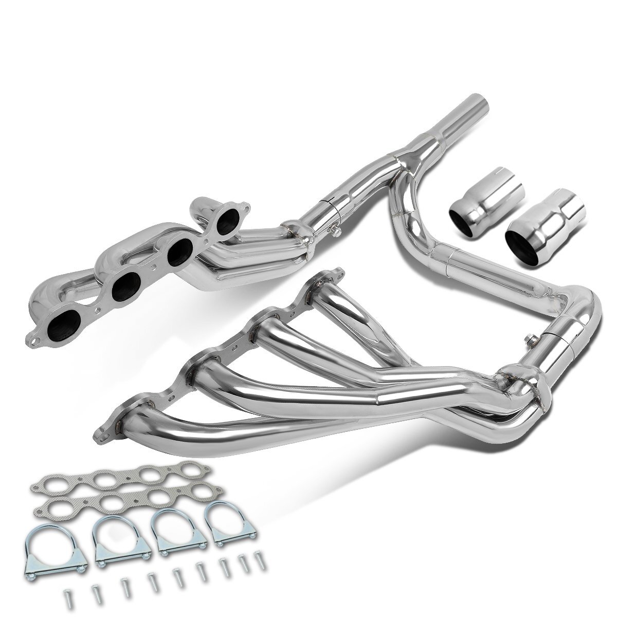 1-7/8 Long Tube Exhaust Header & Y Pipe 14-18 Chevy/GMC Silverado Sierra 5.3 6.2