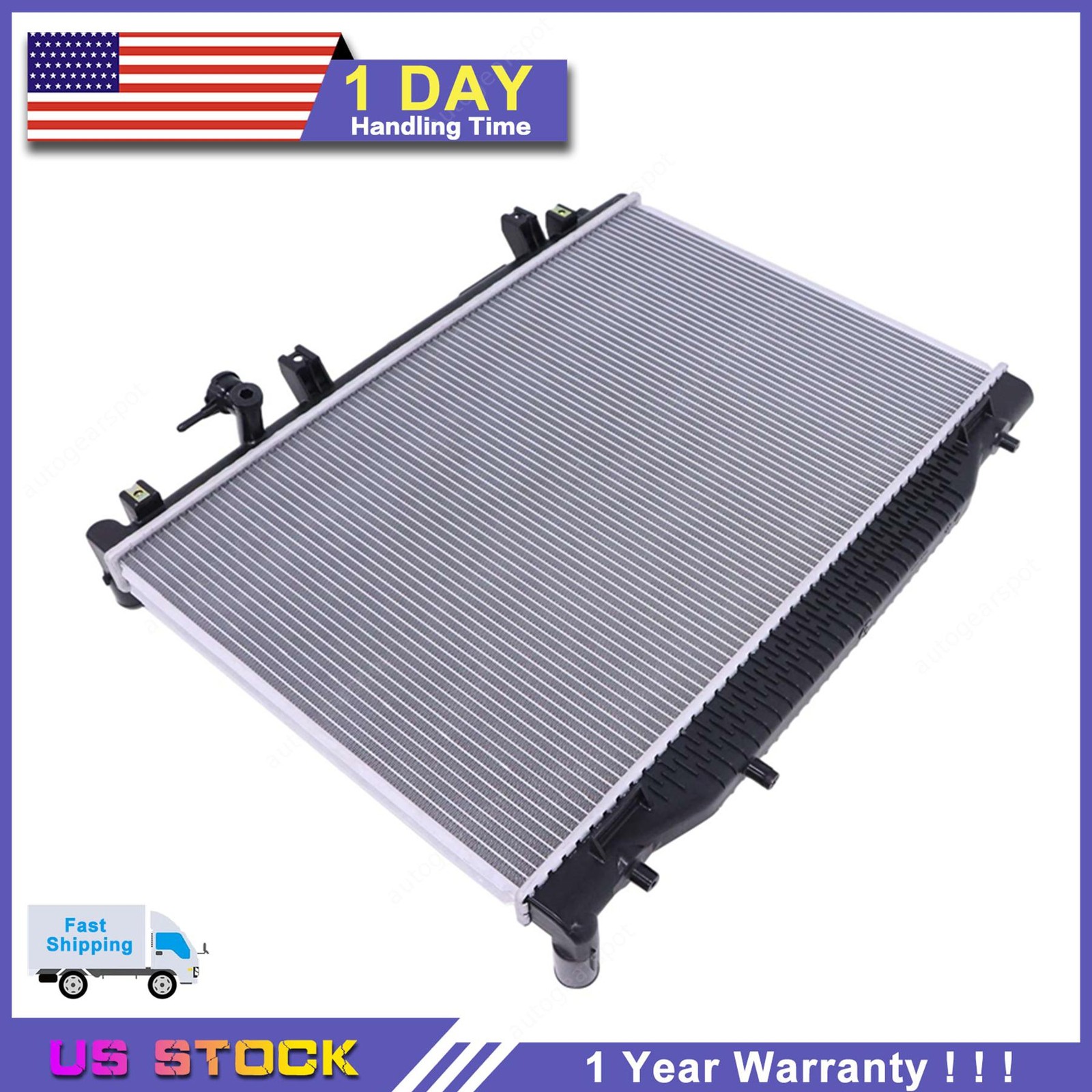 For Nissan Pathfinder 2022-2024 3.5L 214106SA0A Plastic Aluminium Radiator