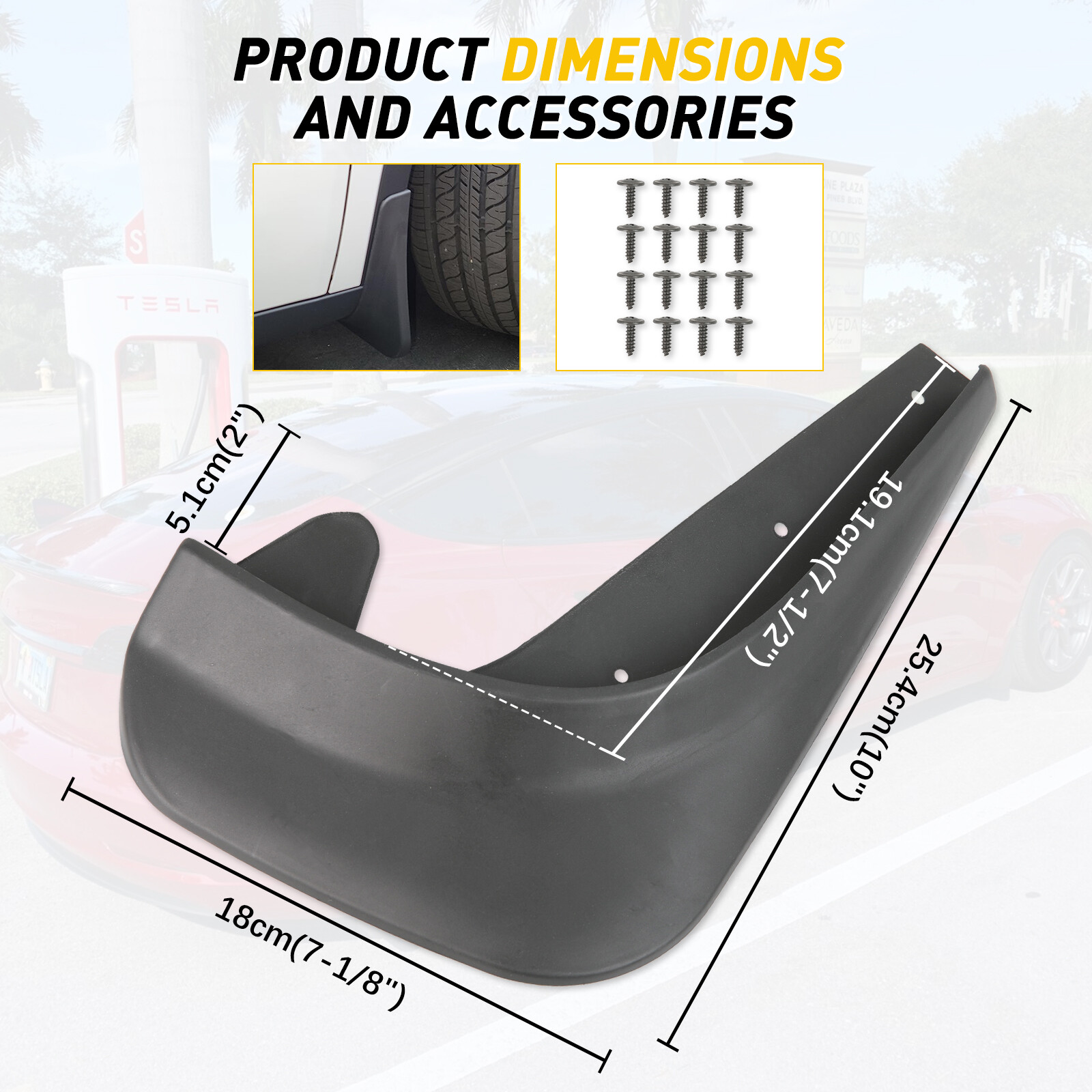 Wheels Mudguards Mud Flaps Splash Guards Front Rear For 2008-2012 Honda Accord