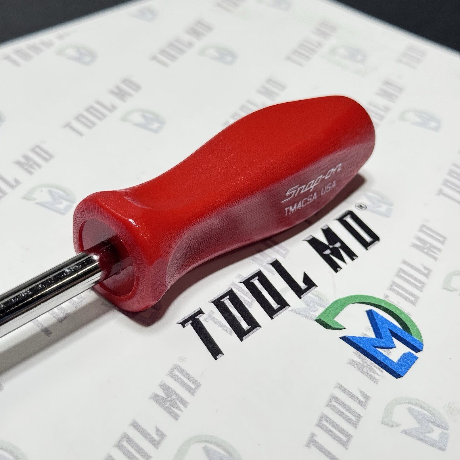 Snap-on Tools USA NEW RED Hard Handle 1/4″ Standard Shank Driver TM4CSA