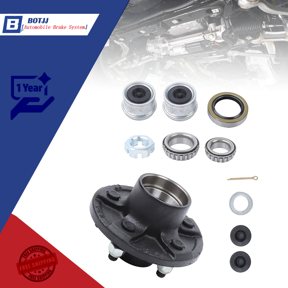 1 Set Trailer Hub Kits 5 on 4.5 Fits 3500 lbs 1-1/16” to 1-3/8” Tapered Axle