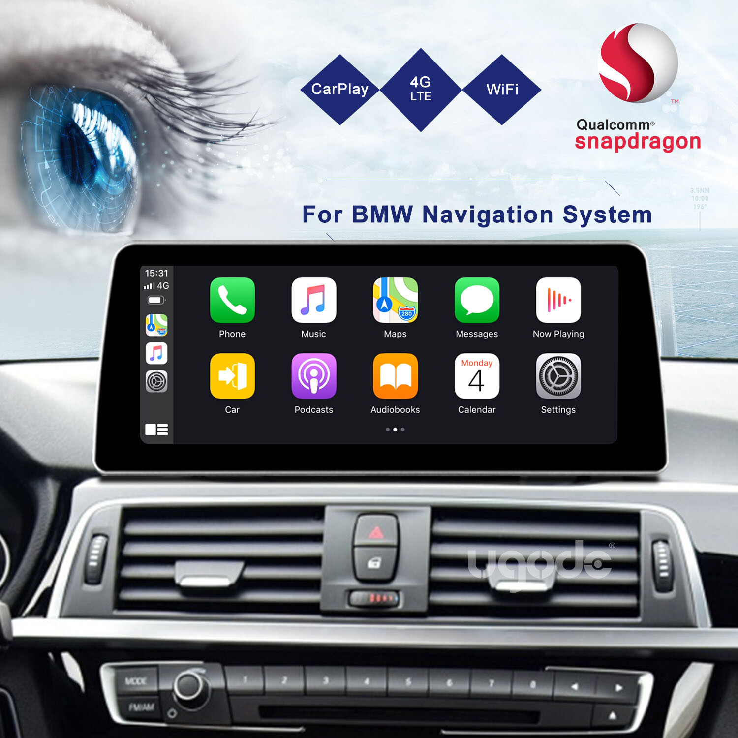 12.3inch F30 F31 F32 F33 F34 F80 BMW Android13 Touch Screen Display Carplay GPS