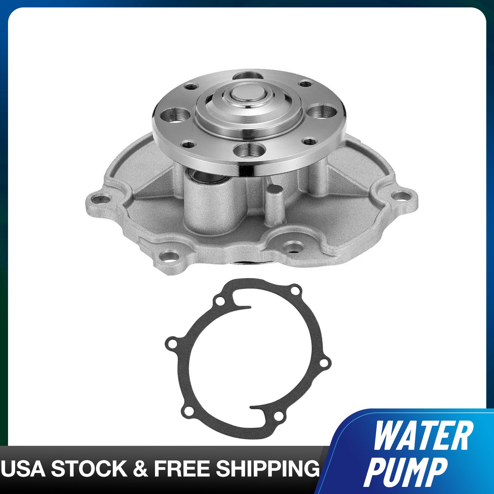 Water Pump & Gasket For 2007-2009 Suzuki XL-7 3.6L 2007-2009 Saturn Aura 3.6L
