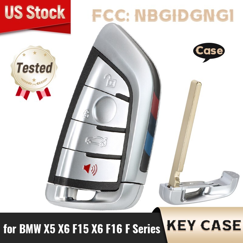 Remote Key Shell Case Fob for BMW X5 X6 F15 X6 F16 7 Series 2014-2018 NBGIDGNG1