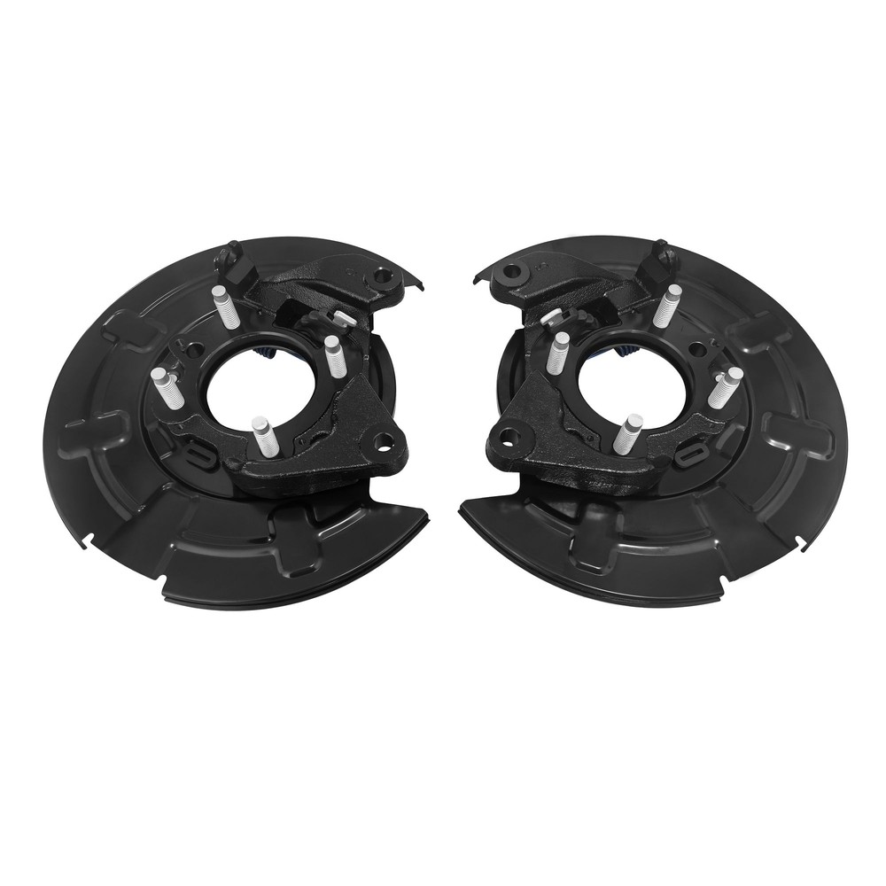 Rear Left & Right Black Brake Backing Plate Dust Shield for 2012-2020 Ford F-150