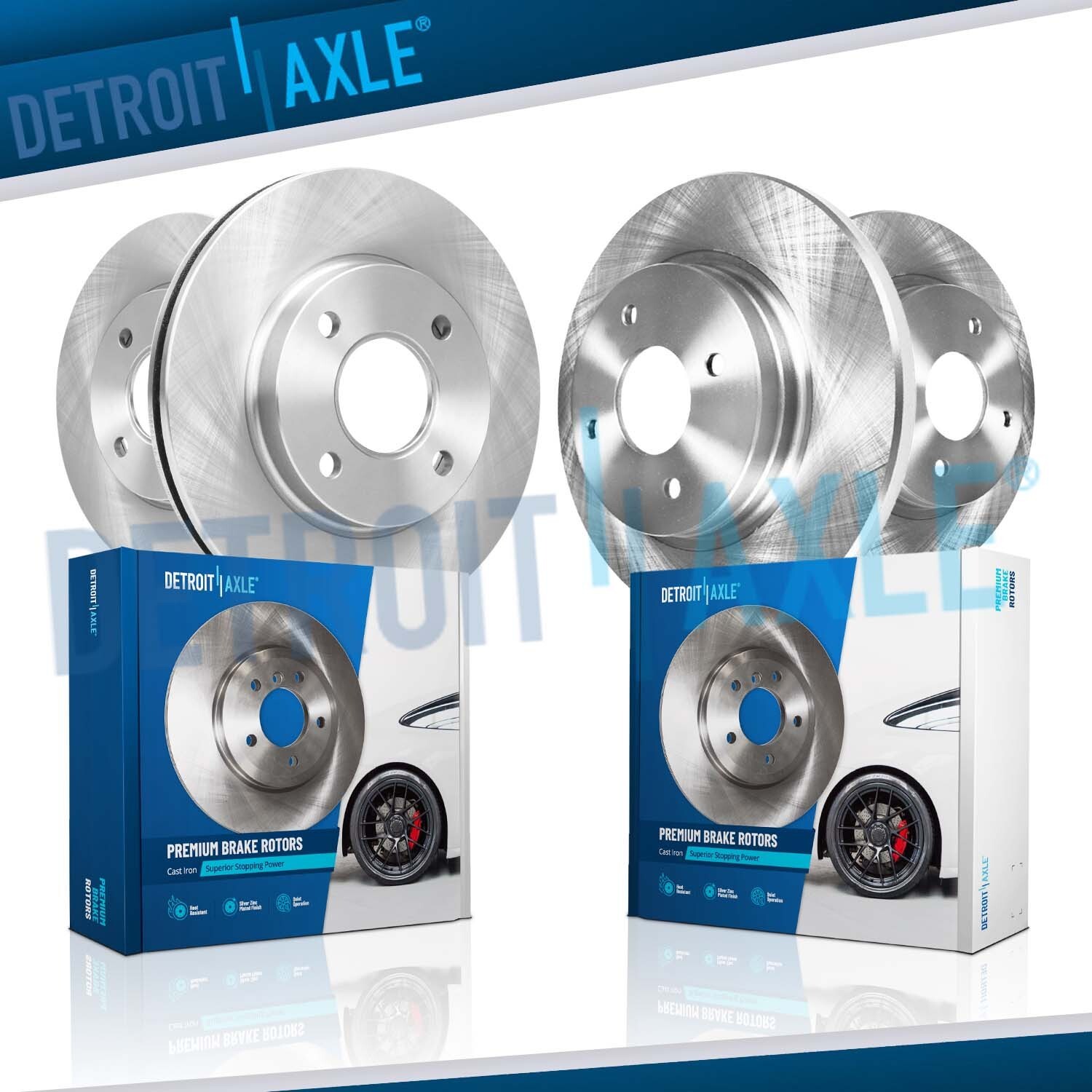 280mm Front and 259mm Rear Disc Brake Rotors Kit fit for 2007-2015 Mini Cooper