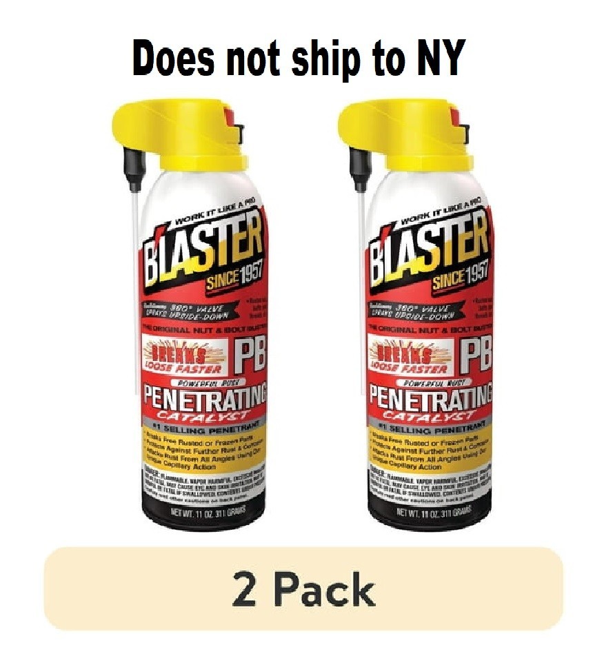 (2 Pack) PB Blaster Penetrating Oil Rusted Seized Bolts Lubricant Spray 11 oz.