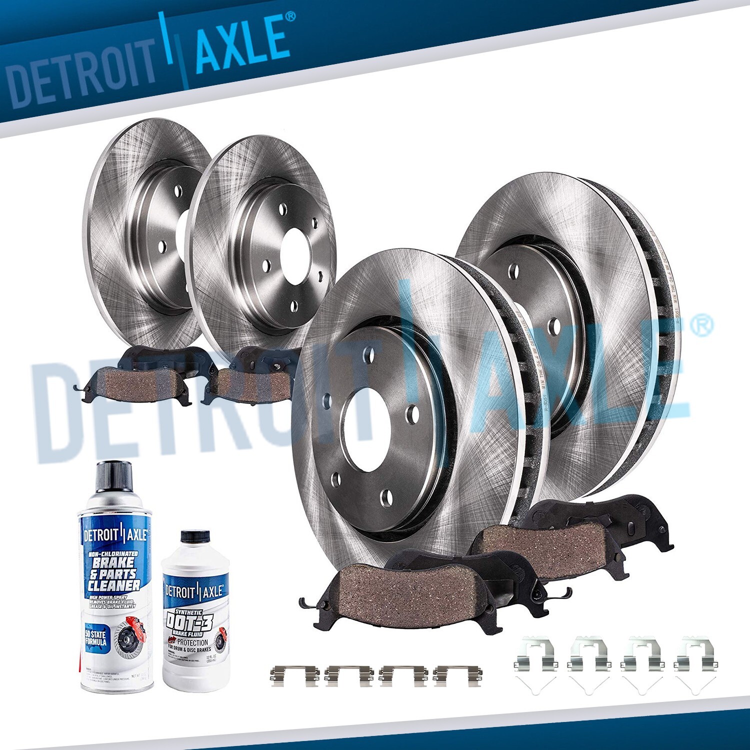 10pc Front Rear Brake Rotors Ceramic Brake Pads Kit for 2020 Hyundai Palisade