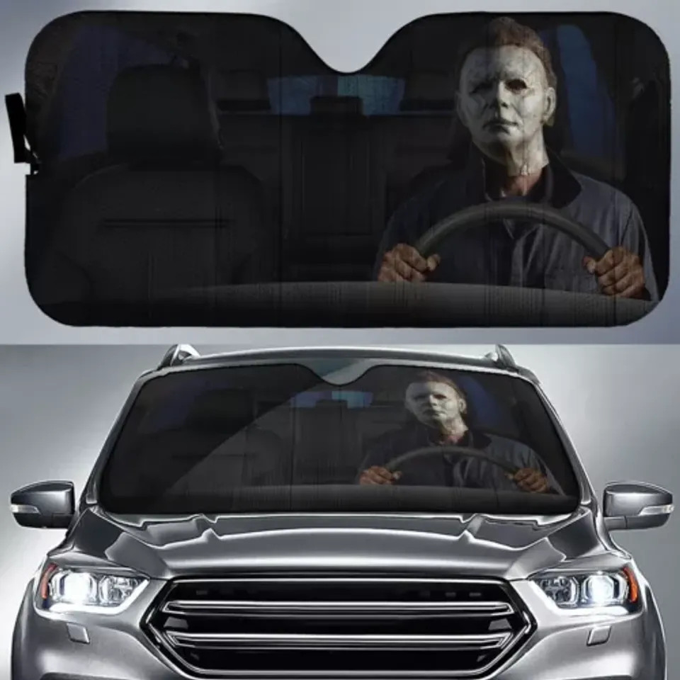 Michael Myers Halloween Car Sun Shade