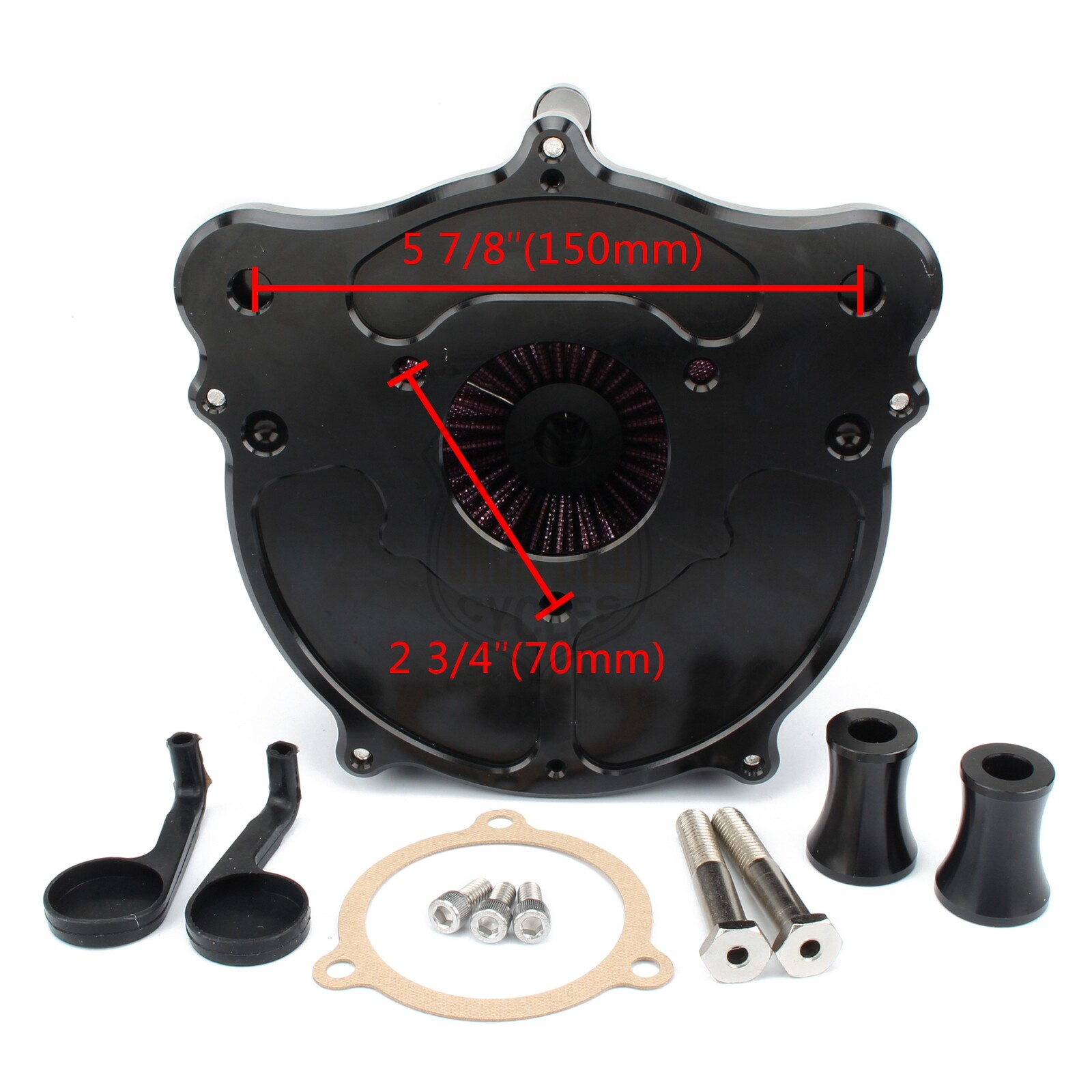 Chrome Air Cleaner Intake Filter For Harley Touring Street Glide FLHX 2008-2016