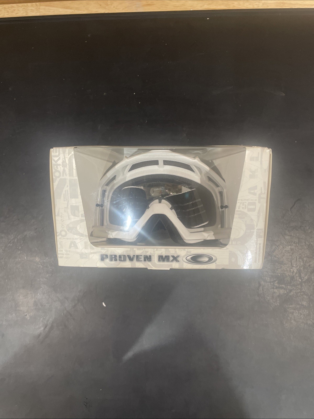 Oakley Proven MX Goggles In Matte White And Clear, New
