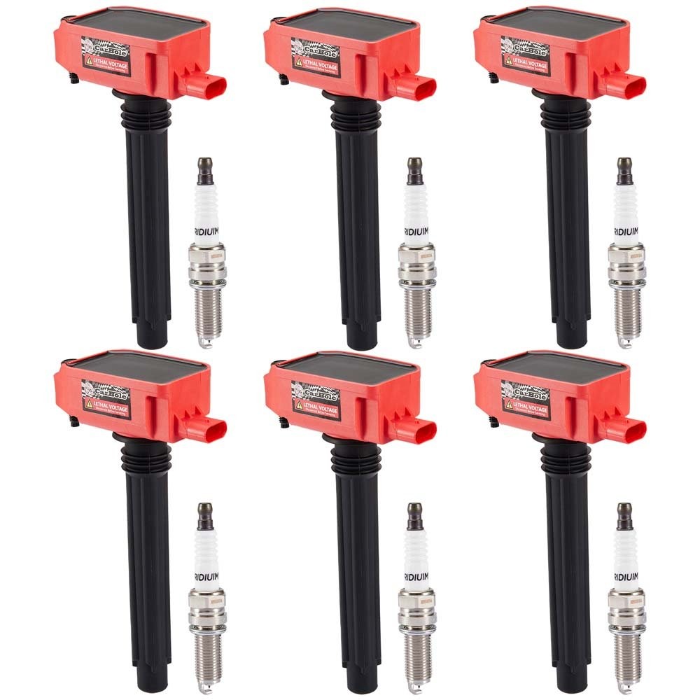 6 Pack Ignition Coil & Spark Plug For Dodge Chrysler Ram Jeep Wrangler 3.6L V6
