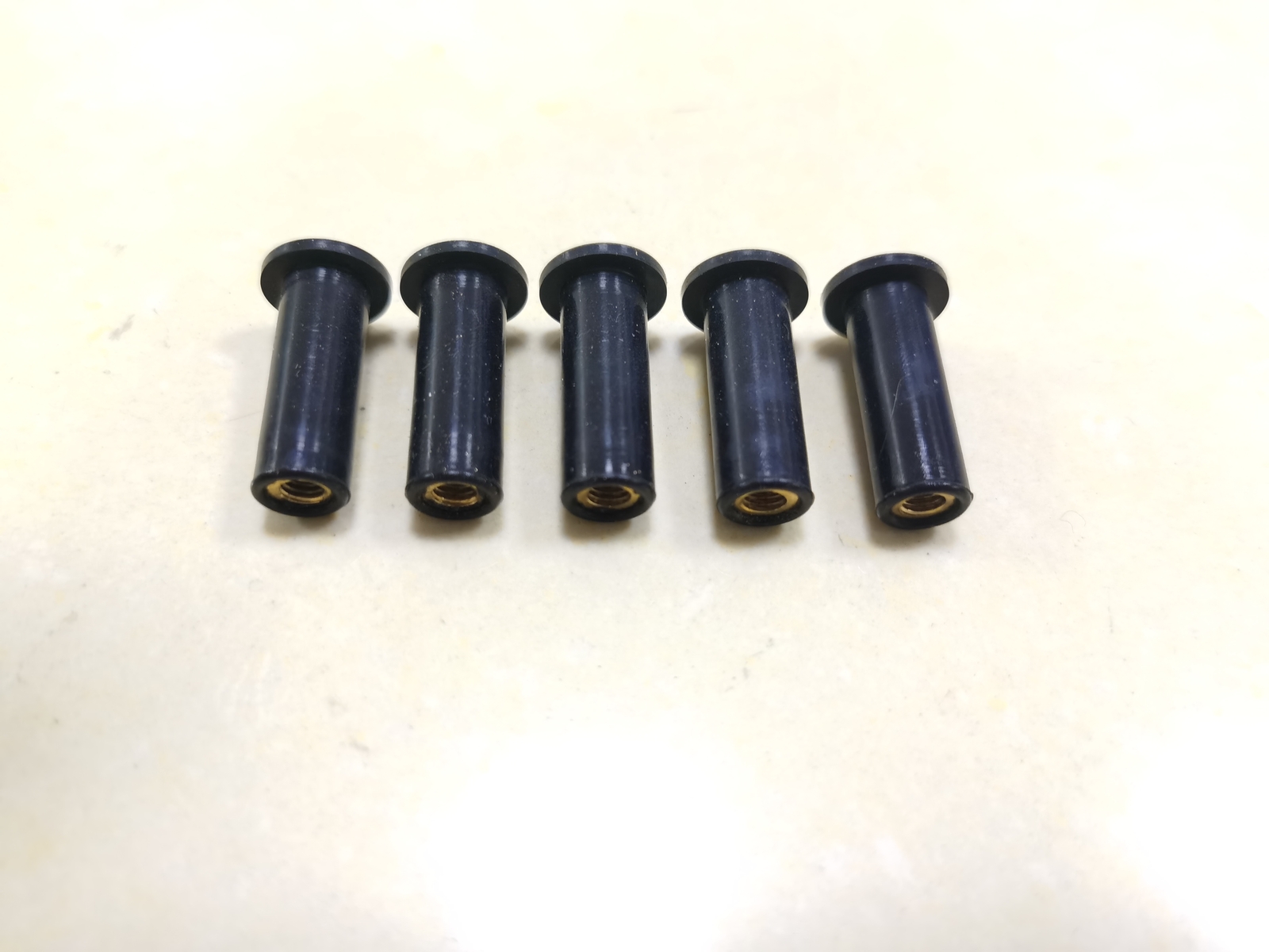 Rubber Copper 5Pcs Windshield Well Nuts For Harley Road Glide FLTRU FLTRXS FLTRK