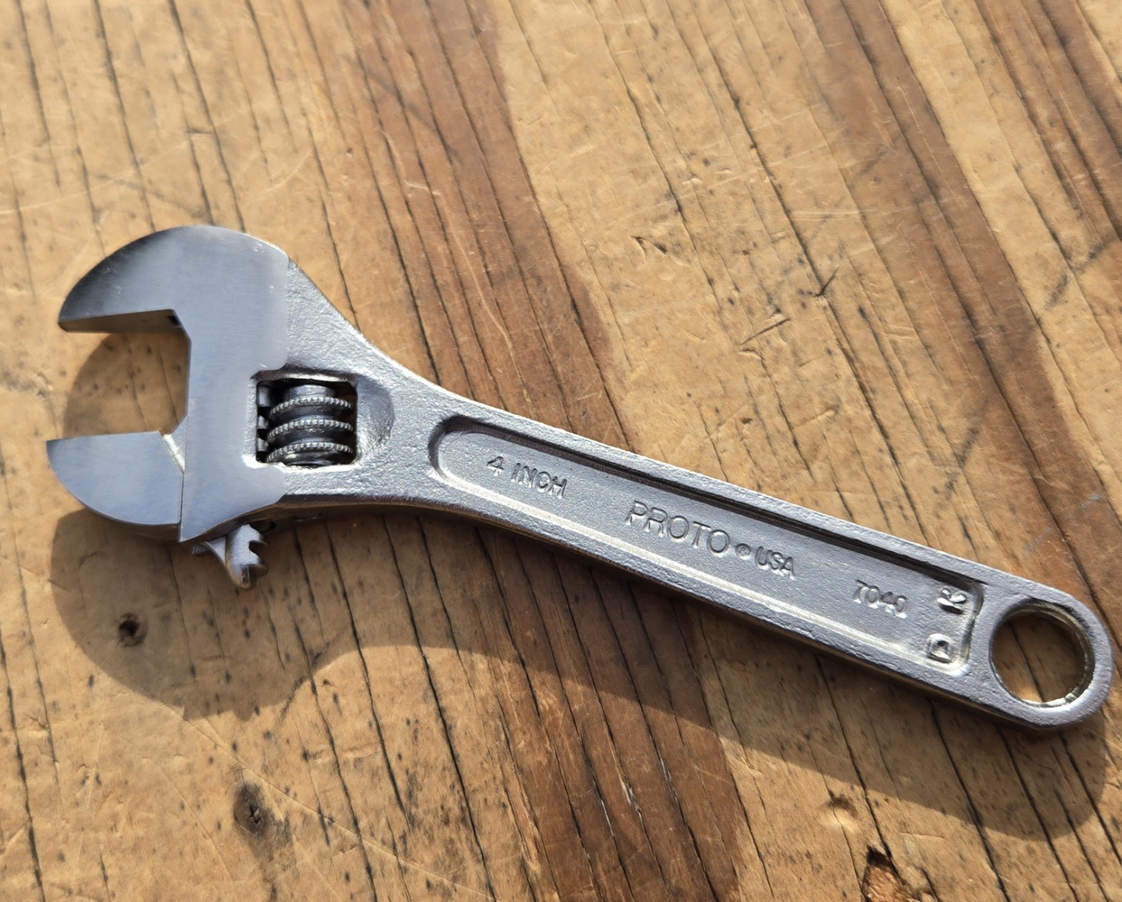 NOS PROTO STANLEY Professional USA 4” Compact Mini Adjustable Wrench 7040 J7040