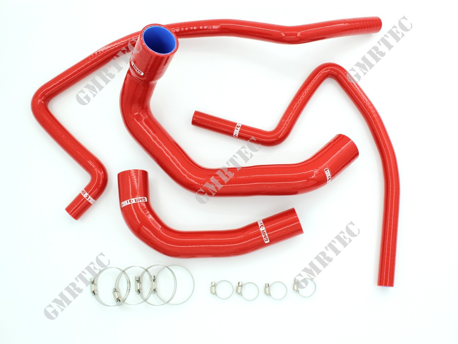 Fit Jeep Wrangler TJ 4.0L 1997-2001 Radiator Silicone Heater Hose Kit Red