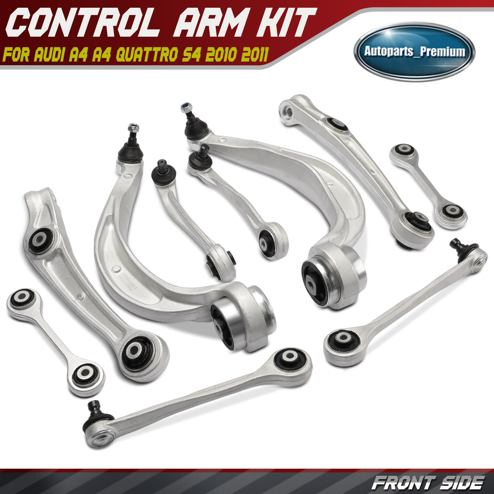 10x Front Control Arm Sway Bar Link Ball Joint for Audi A4 Quattro S4 2010 2011