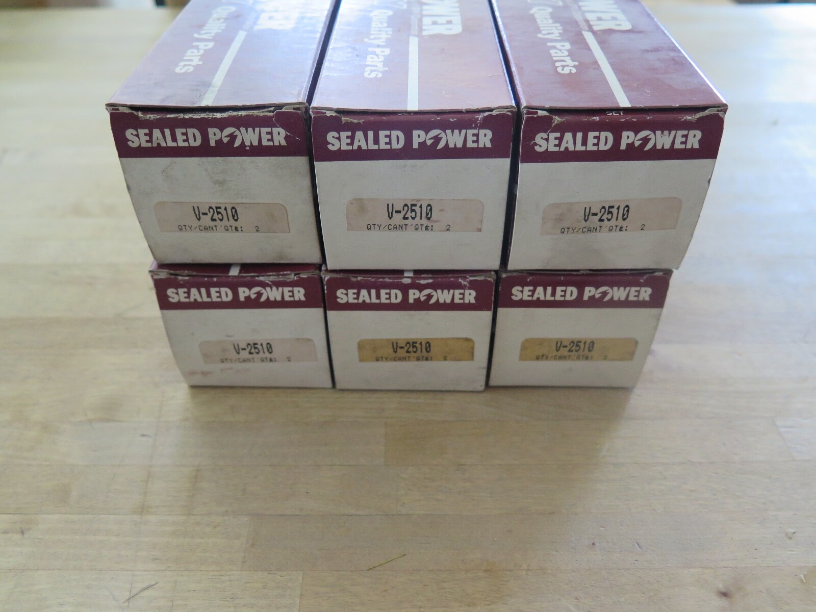 Sealed Power Engine Valves V2510 Lot of 6 Pairs (7D-7)