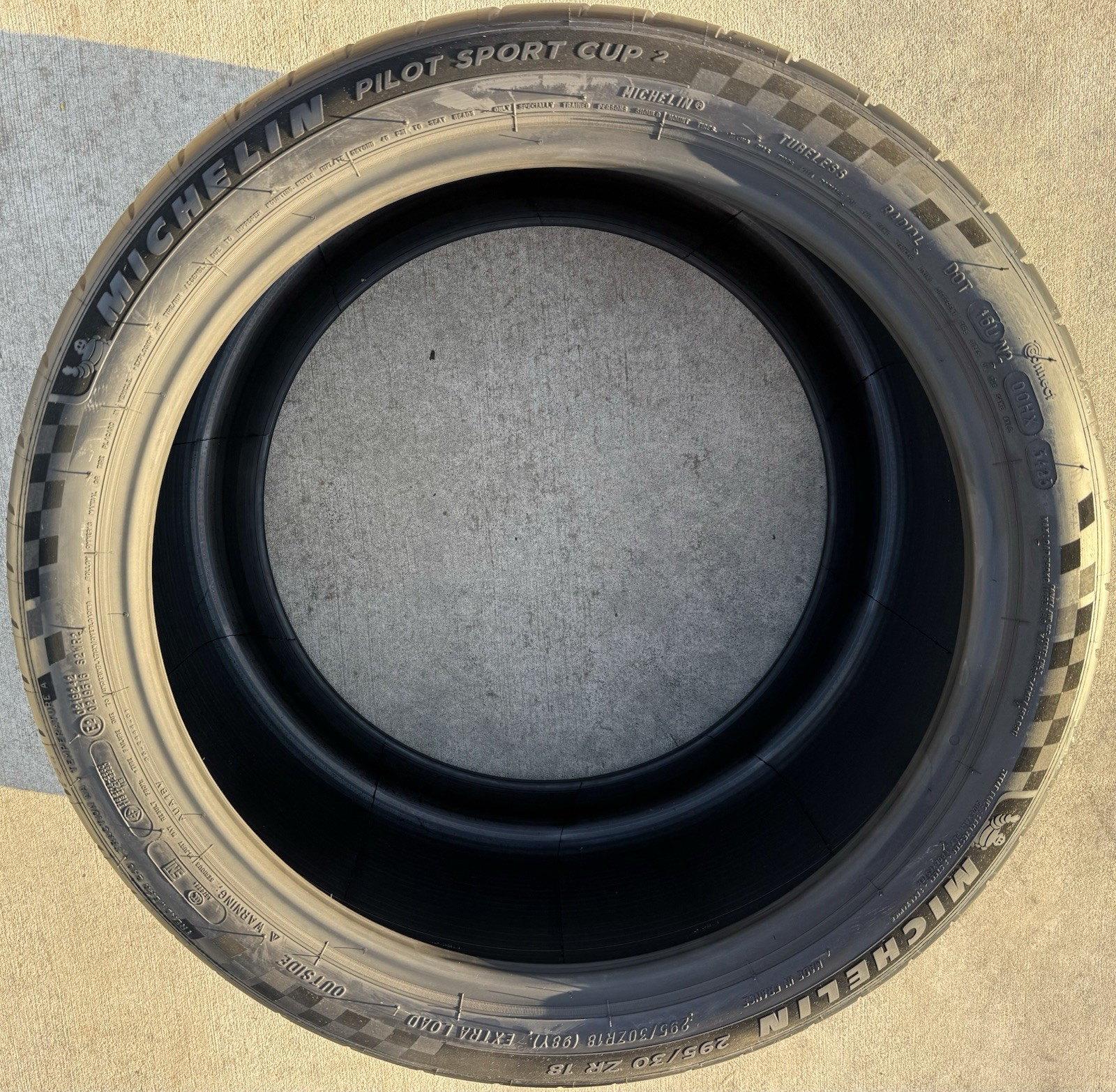 Set of TWO BRAND NEW 295/30ZR18 (98Y) Michelin Pilot Sport Cup 2 (240) Tires