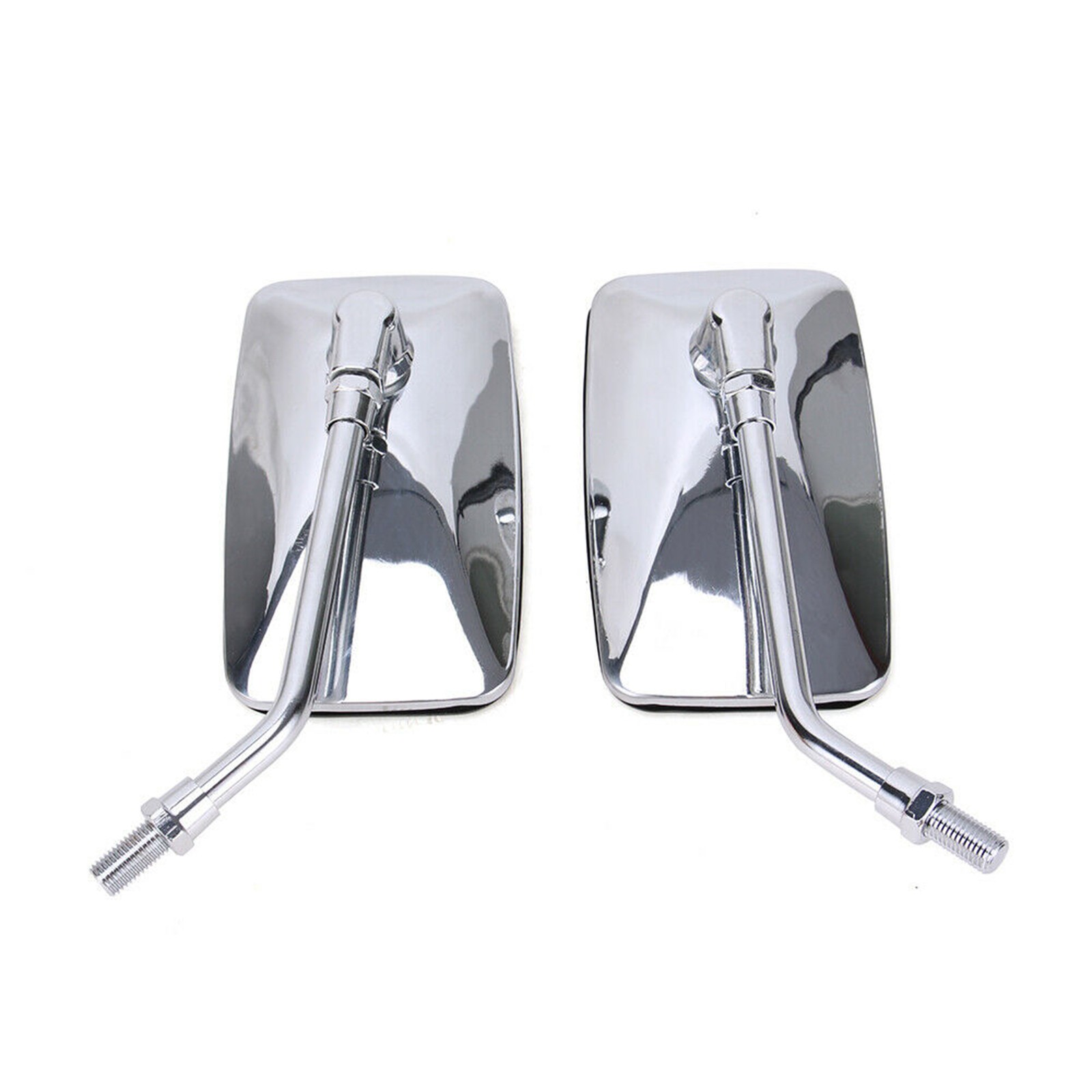 Chrome Rectangle Motorcycle Rearview Mirrors For Yamaha V Star 1300 950 650 1100