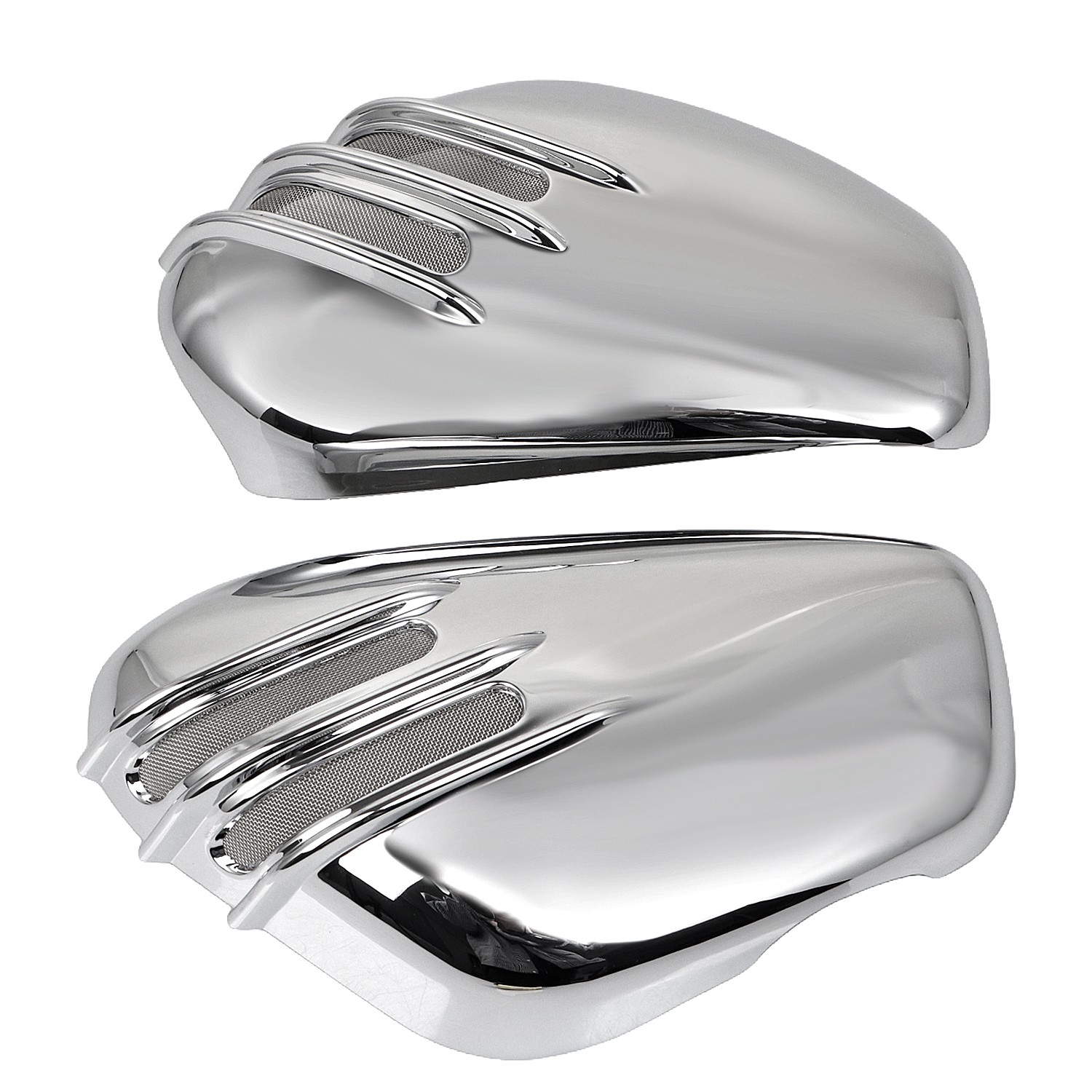 Chrome ABS Left & Right Battery Side Fairing Cover For Bobber & Speedmaster 1200