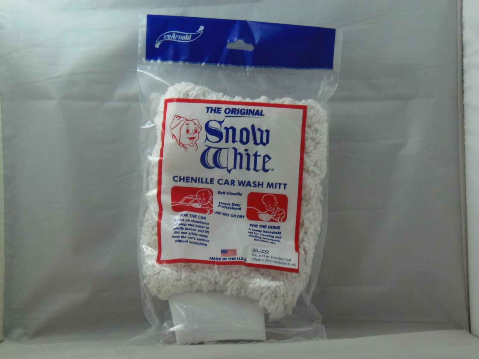 WASH MITT SM ARNOLD 85-322 SOFT CHENILLE WET OR DRY HEAVY DUTY PROFESSIONAL
