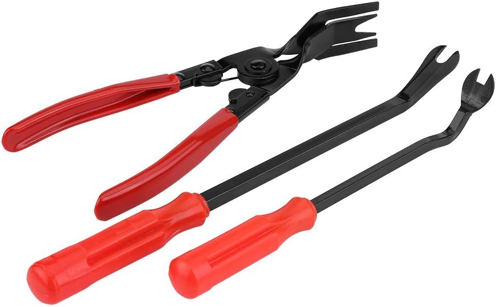8Pcs Car Trim Clip Upholstery Removal Tool Door Panel Fastener Pin Pliers Puller