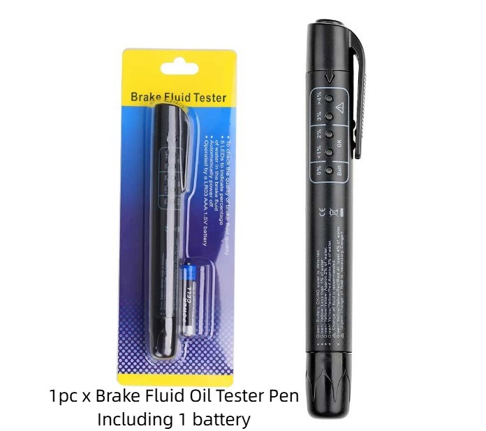 5 LED Mini Indicator Brake Fluid Tester Pen for Car Repairs and Testing Tools