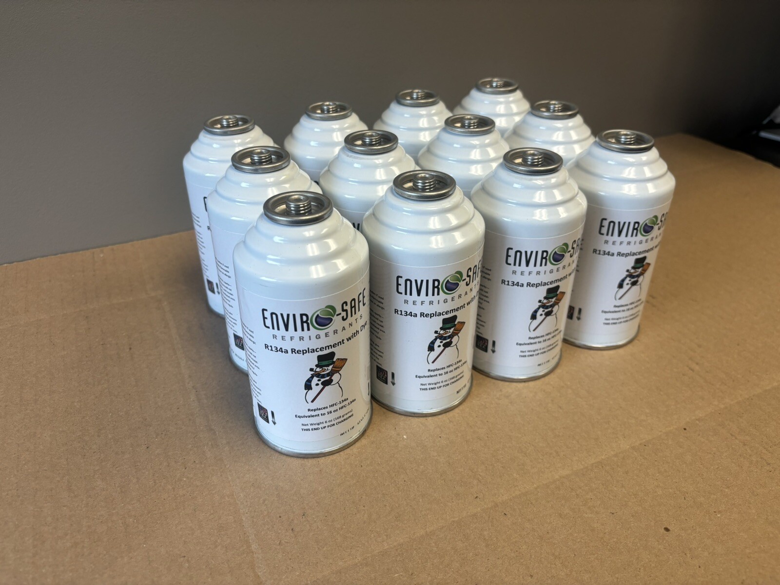 Envirosafe R134a Replacement Refrigerant with dye- CASE OF 12 CANS!